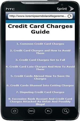 Credit Card Charges Guide截图1