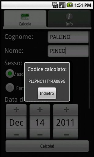 CFDroid - Codice Fiscale FREE截图2