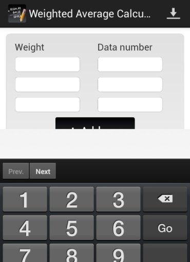 Weighted Average Calculator截图3