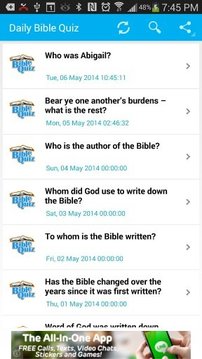 DailyBible Quiz- Bible Trivia截图
