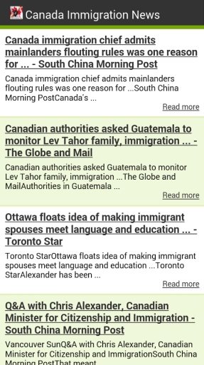 Canada Immigration News截图1