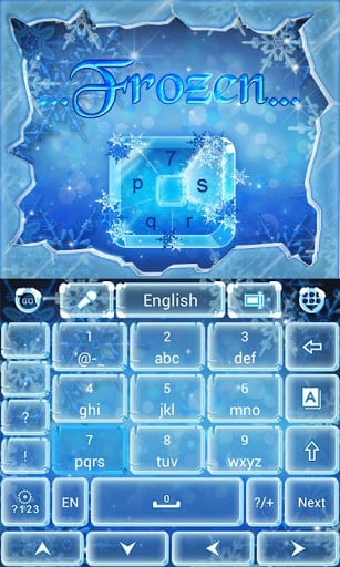 Frozen GO Keyboard Theme截图1