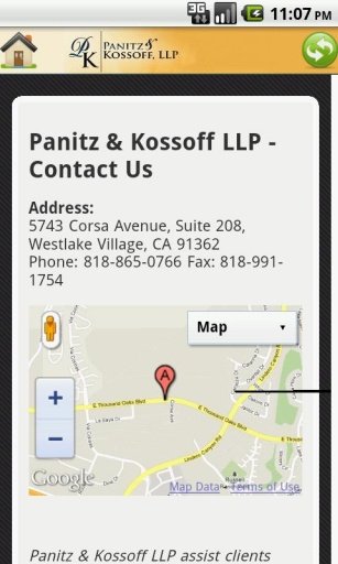 Attorneys Panitz &amp; Kossoff LLP截图3