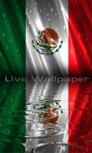 Mexico Flag Raindrop截图1