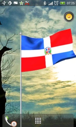 Dominican Republic Flag LWP 3D截图10