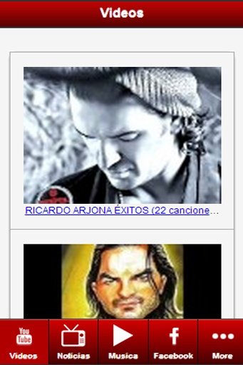 Ricardo Arjona: Videos + Songs截图2