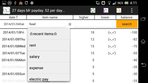 GRAPHICAL BUDGET &amp; EXPENSE截图6