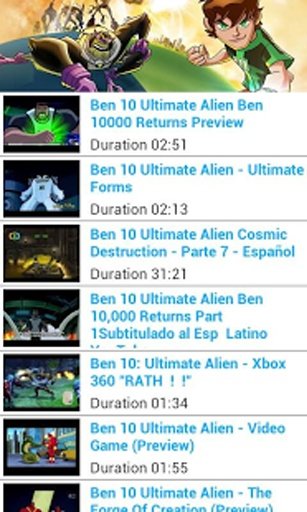 Ben 10 Ultimate Alien Videos截图3