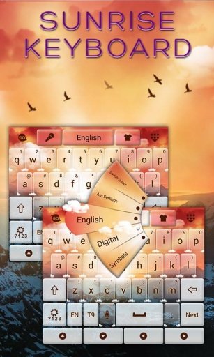 Sunrise GO Keyboard Theme截图4