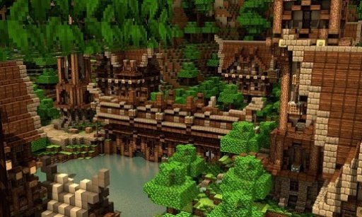 New HD Minecraft Village Wallpapers截图8