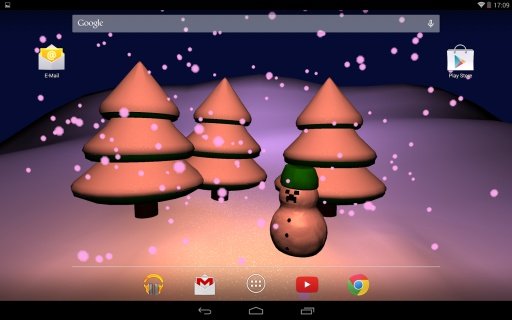 Snowman Gyro3D Live Wallpaper截图1