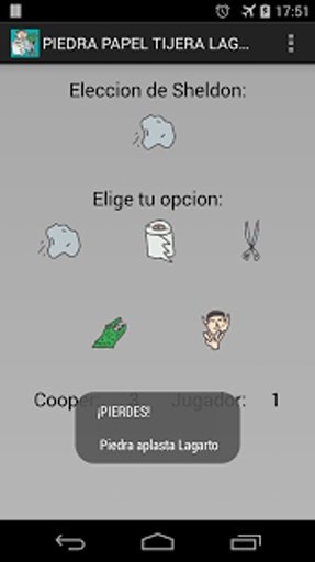 Lagarto Spock Piedra Papel截图1