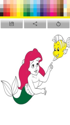 Coloring Princess Mermaid截图2