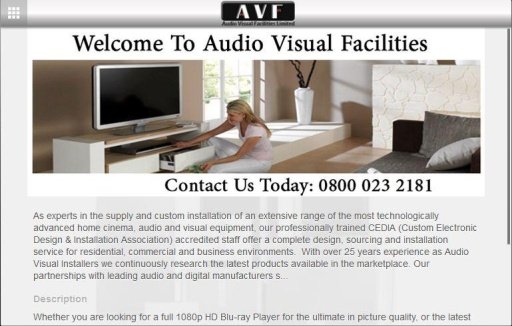 Audio Visual Facilities Ltd截图2