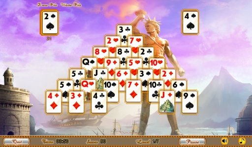 Ancient Wonders Solitaire Free截图1