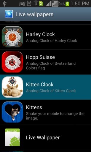 Kitten Clock Live Wallpaper截图5