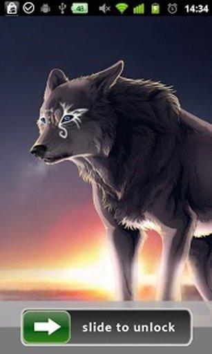 3D Wolves LockScreen Wallpaper截图2