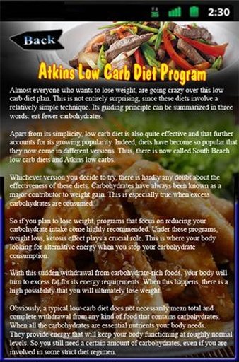 Atkins Low Carb Diet Program截图2