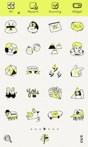 NeonYellow Drawing Dodol Theme截图4