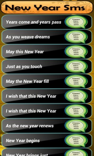 New Year SMS (Whatsapp + FB)截图8