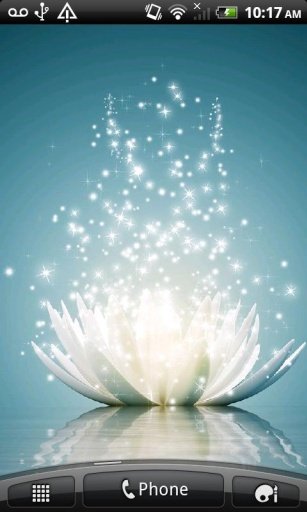 Glitter Waterlily LWP Animated截图1