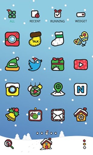 Fighting Snowman! dodol theme截图6