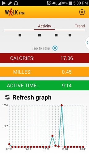 Walk Free Pedometer截图2