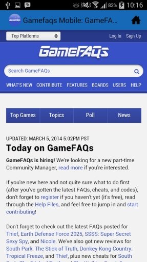 GameFaqs Mobile截图6