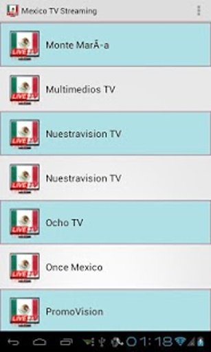 Mexico TV Live Streaming截图2