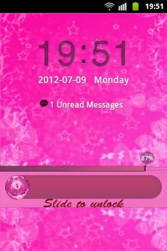 GO Locker Theme Pink Cute Star截图3