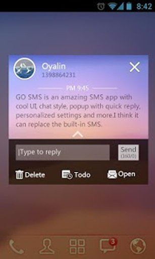 GO SMS PRO EASE THEME EX-KP截图4