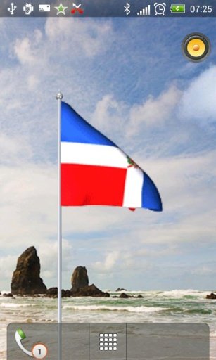 Dominican Republic Flag LWP 3D截图3