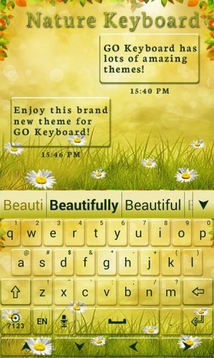 Nature GO Keyboard Theme截图1