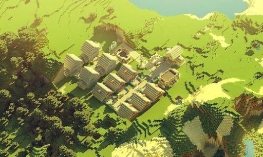 New HD Minecraft Village Wallpapers截图1