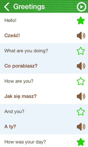 Learn Polish Phrasebook Free截图2