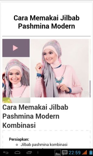 Cara Memakai Jilbab Pashmina截图4