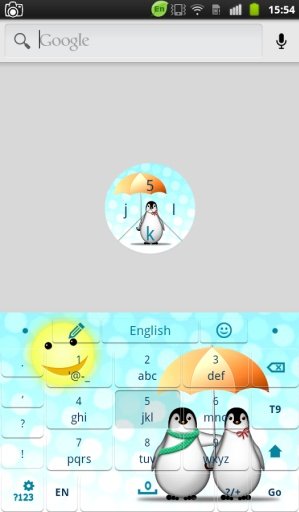 Cute Penguins Keyboard截图1