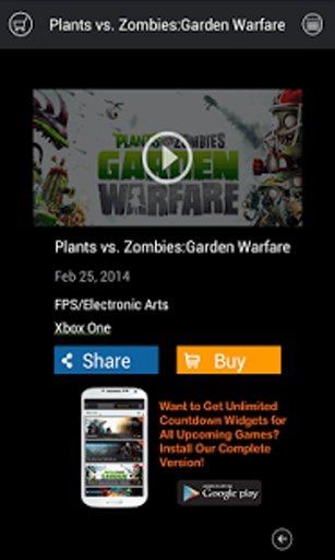 PVZ Garden Warfare Countdown截图6