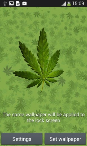 Marihuana 3D Live Wallpaper截图3