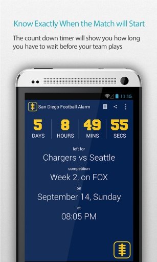 San Diego Football Alarm截图5