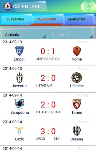 Risultati Serie A in Diretta截图6