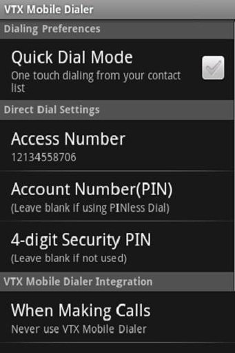 VTX Mobile Dialer截图1