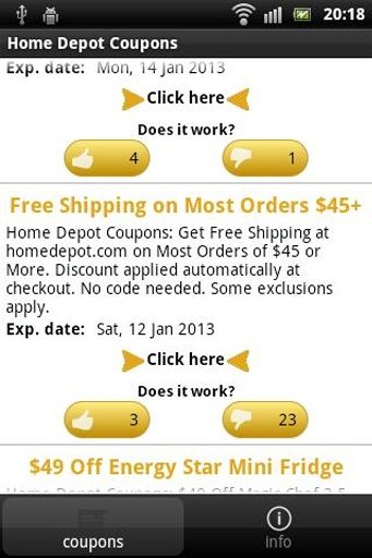 Home Depot Coupons截图1