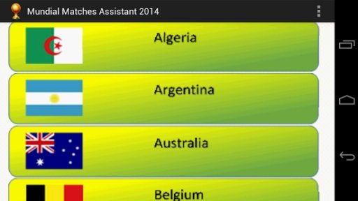 Mundial Matches Assistant 2014截图1