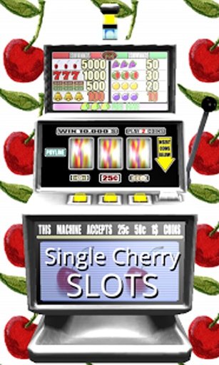 3D Single Cherry Slots - Free截图3