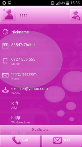 ExDialer粉红色泡沫截图4