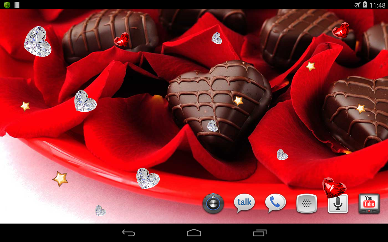 Valentine Chocolate HD LWP截图1