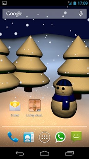 Snowman Gyro3D Live Wallpaper截图7