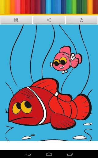 Fighting Fish Coloring Page截图1