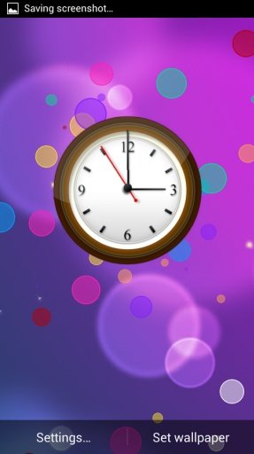 Bokeh Clock Live Wallpaper截图1